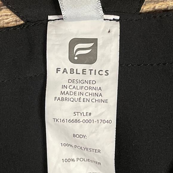 New Fabletics Liza Strappy Tank Top Solid Black Size Medium - Picture 7 of 10